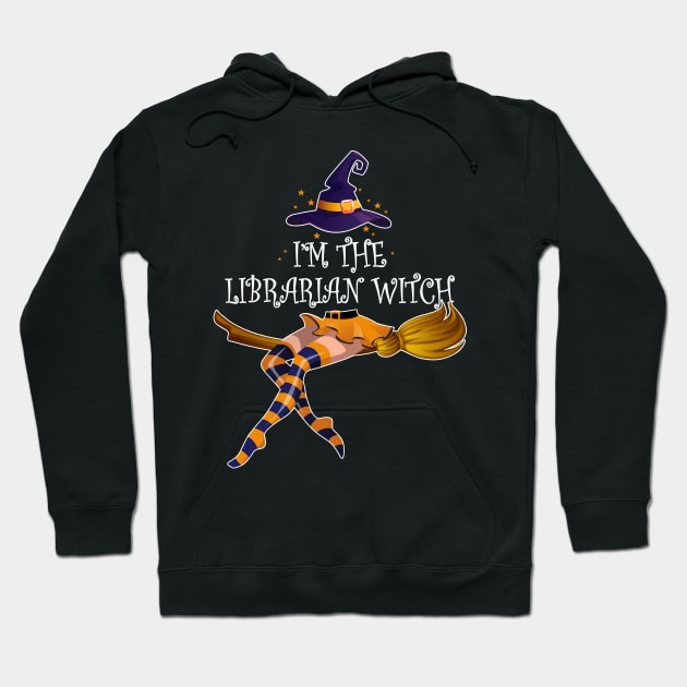 I Am The Librarian Witch Halloween Hoodie by Camryndougherty